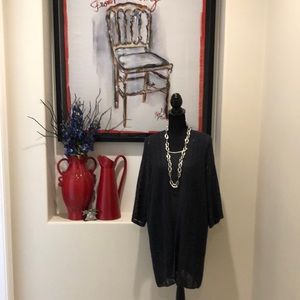 Eileen Fisher Linen/Cotton Open Front Sweater